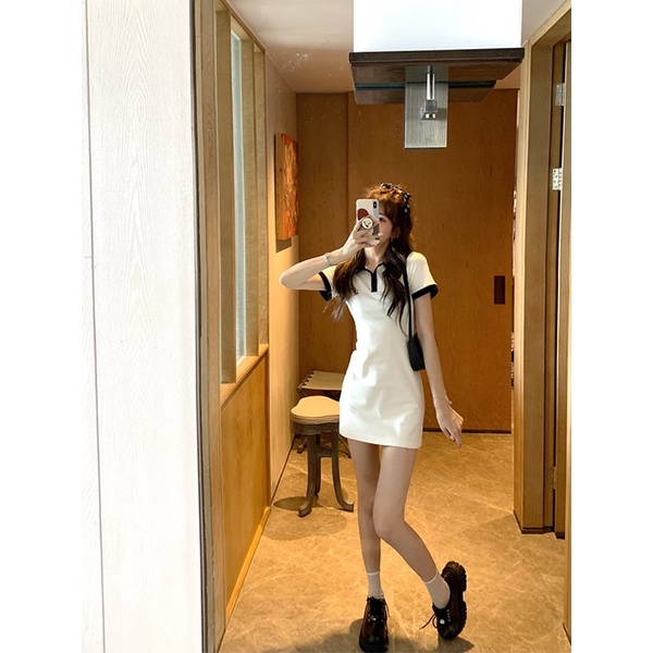 [Jamela] Váy POLO thêu hoạ tiết Dáng Ôm Body phối viền cao cấp | BigBuy360 - bigbuy360.vn