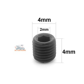 Bộ 10 ốc lục giác chìm M4 x 4mm thép carbon - Vít lục giác không đầu M4 x 4mm