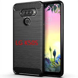 Ốp Điện Thoại TPU Dẻo Sợi Carbon Cho LG K50S G7 ThinQ V60 ThinQ LV50 ThinQ Q60 Q70