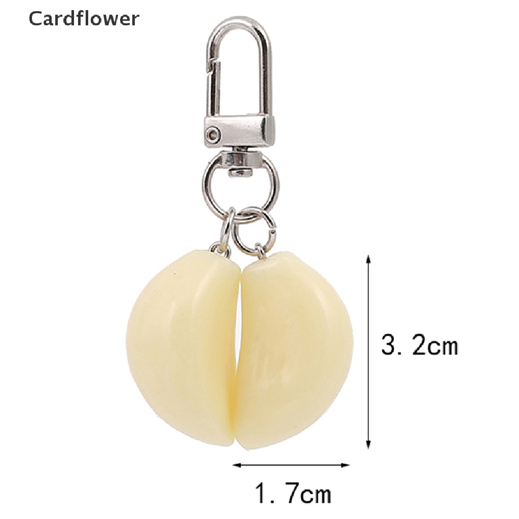 &lt; Cardflower &gt; 1: 1 Móc Khóa Giả Tỏi / Rau Củ Có Khóa Tôm Hùm Độc Đáo Vui Nhộn Cho Túi Xách / Điện Thoại