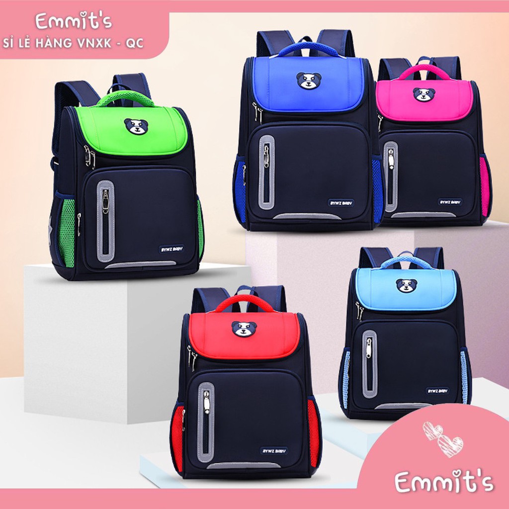 Balo cho bé - cặp sách chống gù ,chống nước hình gấu cho bé tiểu học và trung học
