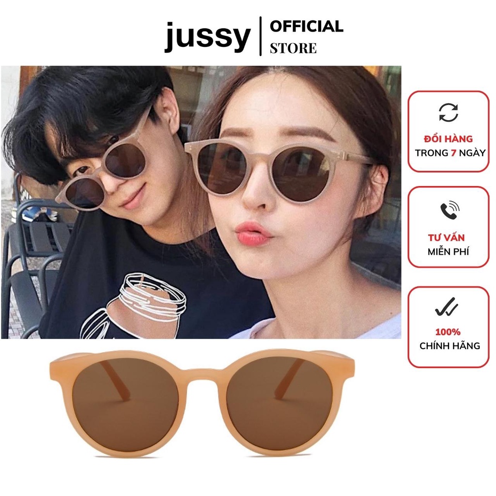 Kính Mát Nữ Jussy Fashion Kiểu Kính Râm Ulzzang Phong Cách Cổ Điển Nhiều Màu Che Bụi, Chống Bức Xạ Của Ánh Nắng Hiệu Quả