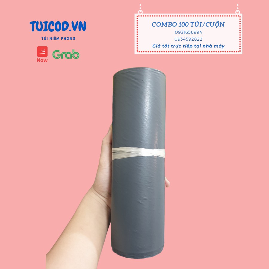 Túi Gói Hàng 17x30cm Cuộn 100 Túi Niêm Phong Tự Dính Cao Cấp