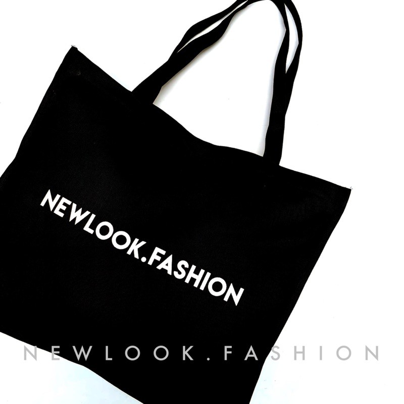 [Mã SKAMFSW175 giảm 10K đơn 50K] ★ TÚI TOTE ĐEO VAI NAM NỮ VẢI BỐ CANVAS ĐEN TRƠN KHOÁ NAM CHÂM CỠ LỚN