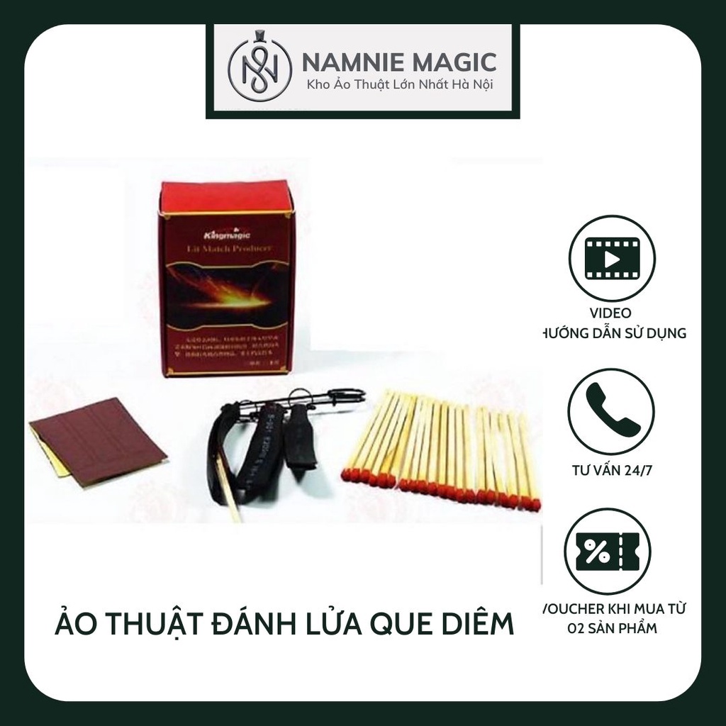 Đạo Cụ Đánh Lửa Que Diêm Tự Cháy, Đồ Ảo Thuật Đường Phố, Đồ Chơi Sáng Tạo,Thông Minh, Kỹ Năng Cho Bé