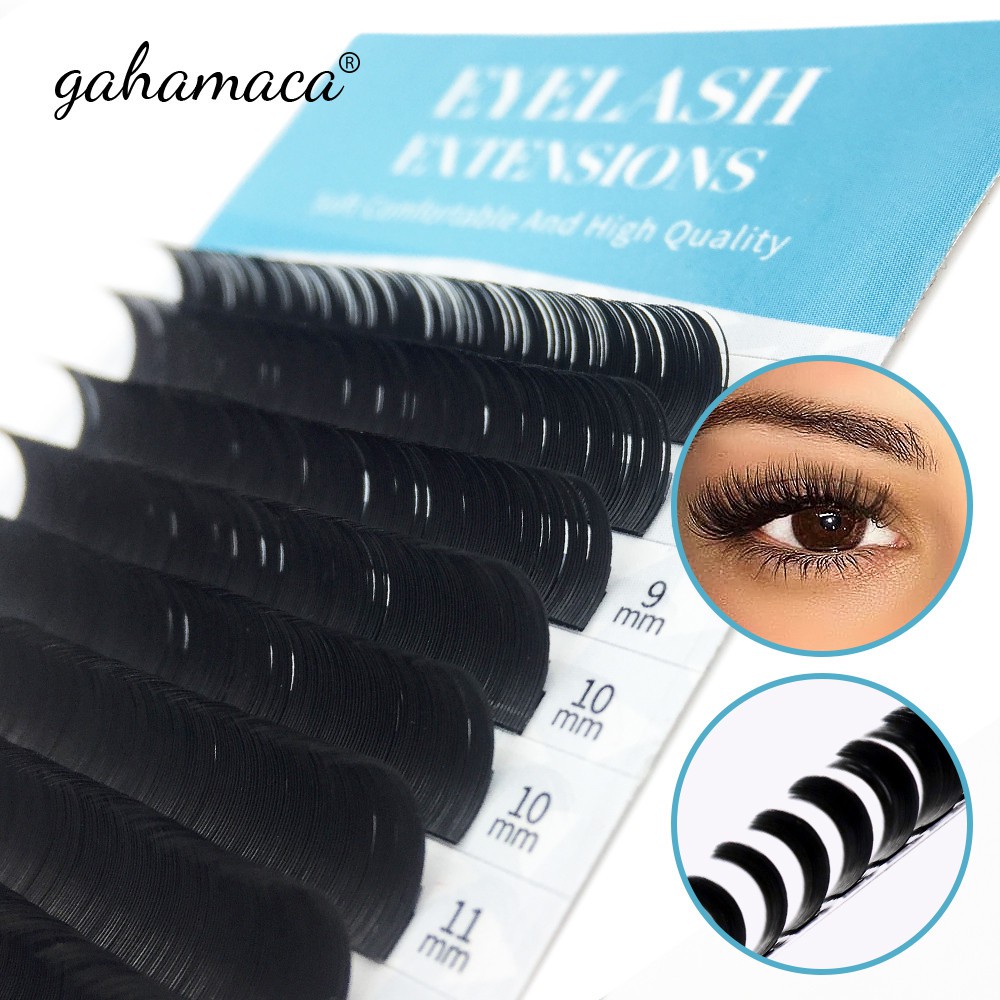 C D Curl Eyelash Extension 15-20mm 20-25mm Chiều dài hỗn hợp Cá nhân Mềm mại 25mm Lông mi giả