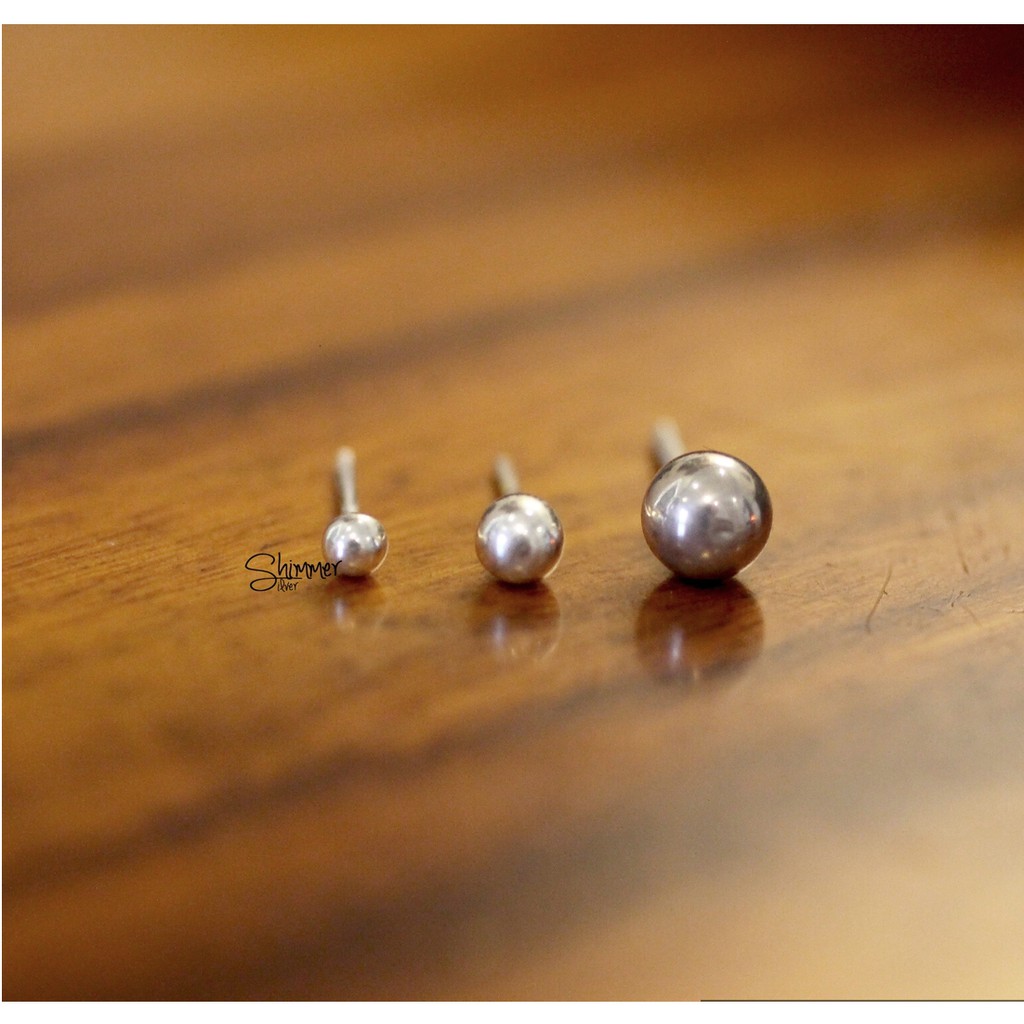 [Mã FARSBR241 giảm 15k đơn 0đ] Bông tai bạc 925 Mini Dots - Shimmer Silver
