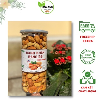 Hạnh nhân rang bơ vỏ mỏng iMee Nuts, nhập khẩu Mỹ thơm ngon giòn bùi hũ 500g