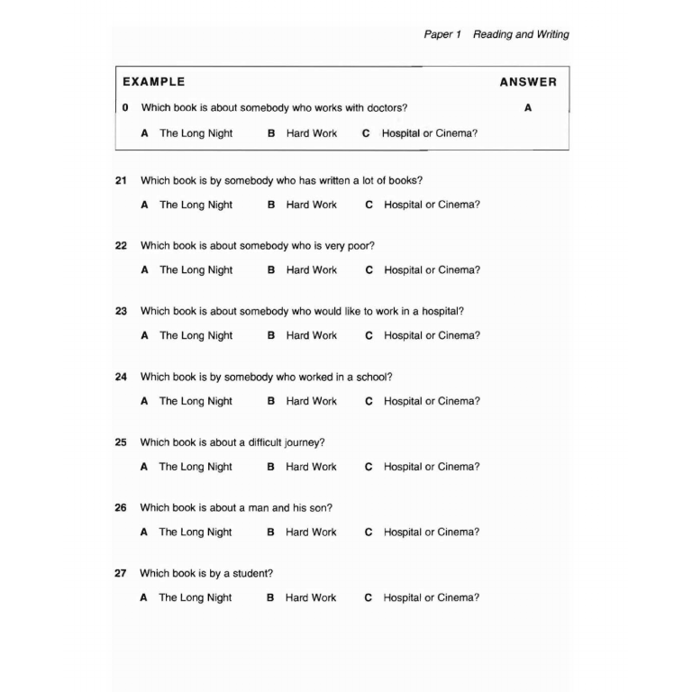 Sách - Cambridge Key English Test 1 with Answers FAHASA Reprint Edition