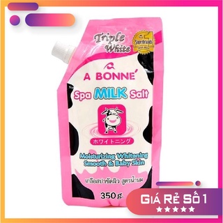 Muối Tắm tinh chất  Sữa Bò tẩy Tế Bào Chết A Bonne Spa Milk Salt Thái Lan 350gr