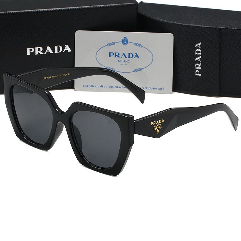 PRADA Kính Mát Chống Tia uv400 Gọng Vuông Phong Cách retro Sang Trọng |  Shopee Việt Nam