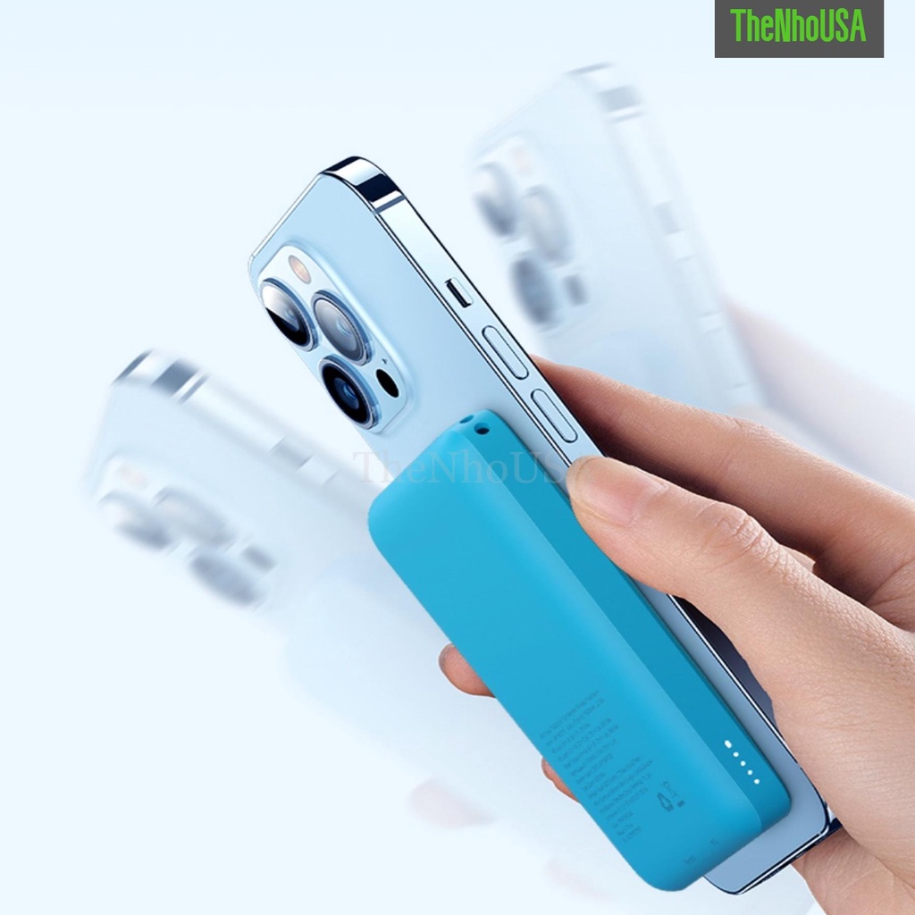 Pin dự phòng không dây RAVPower Magnetic Wireless Powerbank PD/PPS/QC - RP - PB1212 Magsafe 10.000mAh