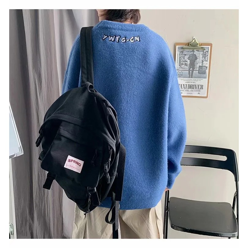 Áo Sweater Dệt Kim Dày Dặn Dáng Rộng in Hình Cún Dễ Thương Phong Cách Hàn Quốc Thời Trang Thu Đông Cho Cặp Đôi