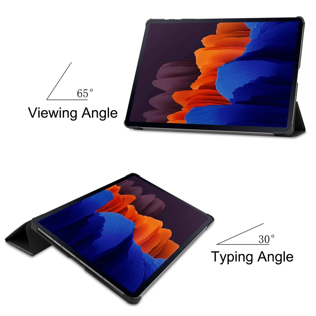 Samsung Galaxy Tab S7 Plus SM-T970 AM-T976 12.4&quot; Ultra-thin Smart PU Leather Case Magnetic Stand Cover Tablet Case
