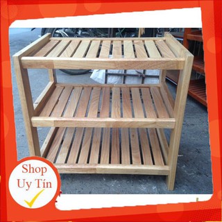 Kệ Giày Gỗ 3 Tầng - Chất Liệu Gỗ Thông - Size 50cm-100cm - Trang trí căn phòng cực đẹp theo style cổ điển