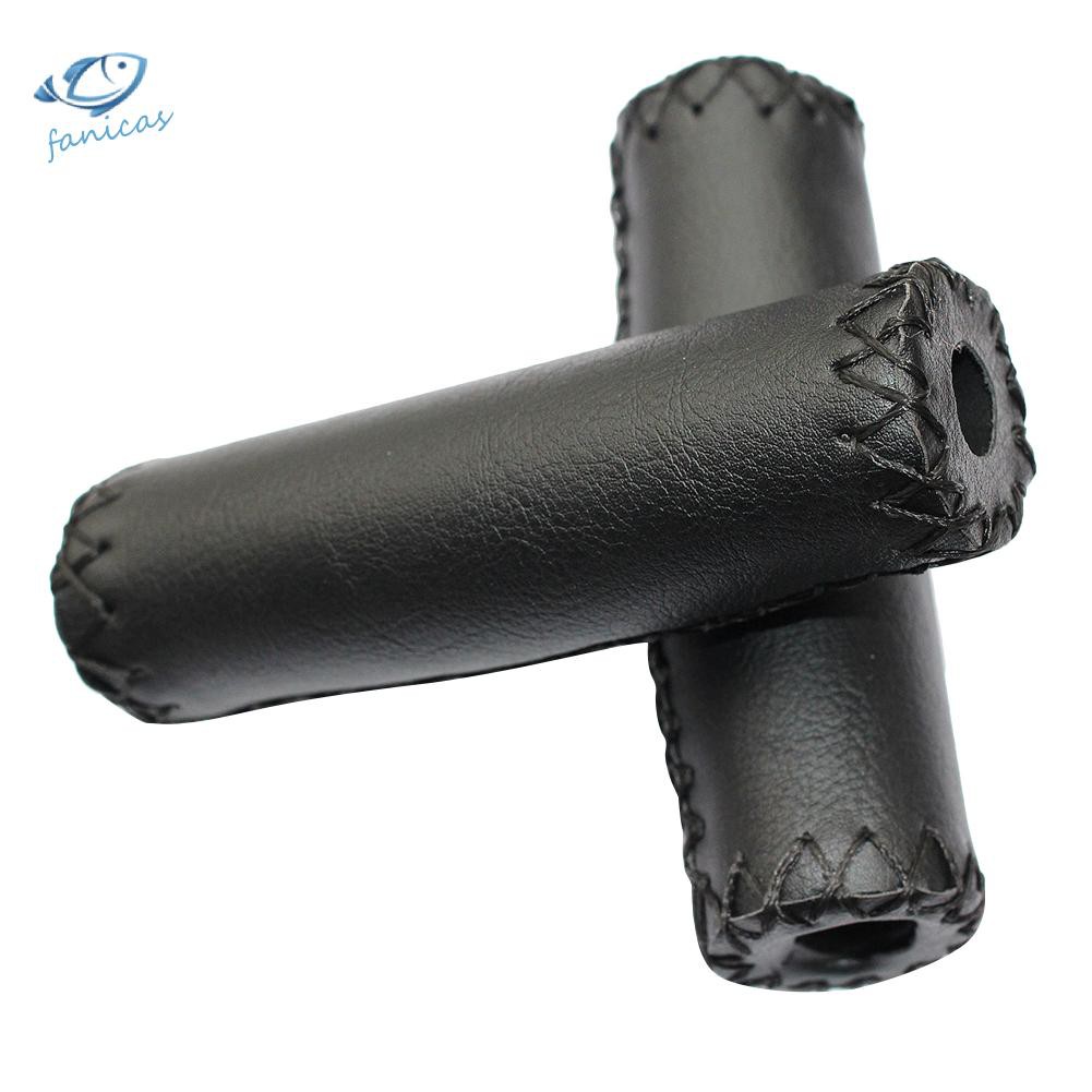 1 Cặp Vỏ Bọc Tay Lái Xe Đạp Bằng Da Pu Chống Trượt