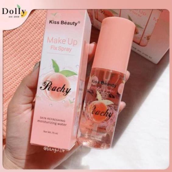 [Freeship-Hàng Chính Hãng] Xịt Giữ Lớp Nền Cố Định Lớp Trang Điểm Kiss Beauty ĐÀO 75ML MP3 | BigBuy360 - bigbuy360.vn