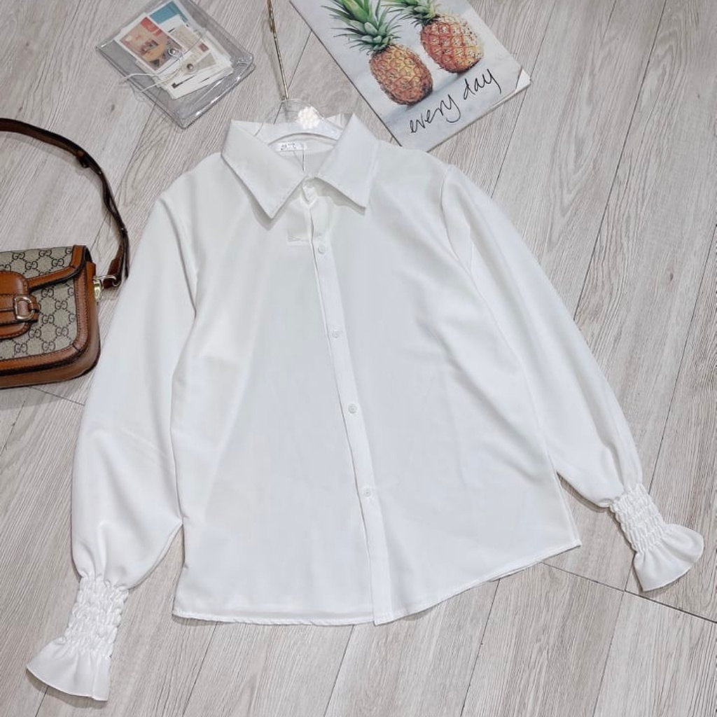 áo sơ mi tay chun bèo cực hot | BigBuy360 - bigbuy360.vn