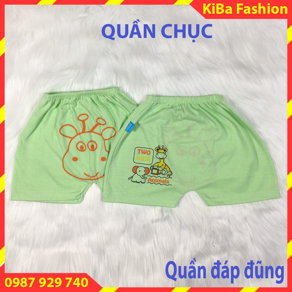 [ RẺ ĐẸP ] Quần đùi in mông (Set 10 chiếc ) chất cotton co giãn cho bé Trai/Gái 4-12kg- QĐ - TK0500 / quần đùi đóng bỉm