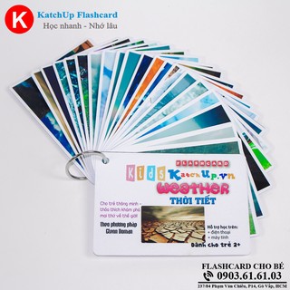 Flashcard tiếng Anh cho bé KatchUp - Thời tiết