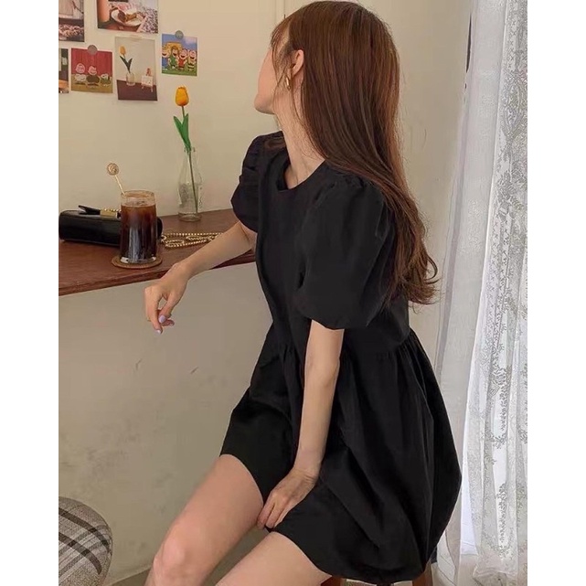 Đầm nữ tiểu thư phong cách Hàn Quốc tinh tế, đáng yêu (Ảnh tự chụp)