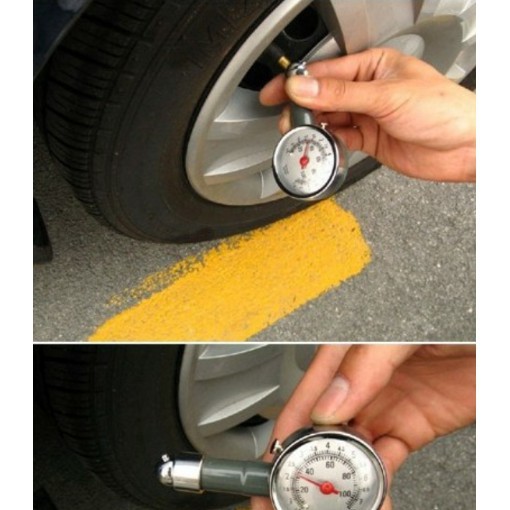 [ Hàng Loại 1 ][ Hàng Có Sẵn ] Đồng hồ đo áp suất lốp xe hơi (Đen Hộp Nhựa) NC040 - Phân Phối Chính Thức Cao Cấp