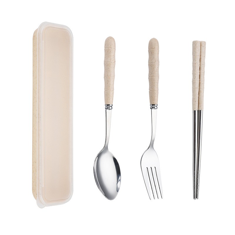 Bộ dao kéo 3 món, đũa, thìa, dĩa, hộp đựng đồ | BigBuy360 - bigbuy360.vn