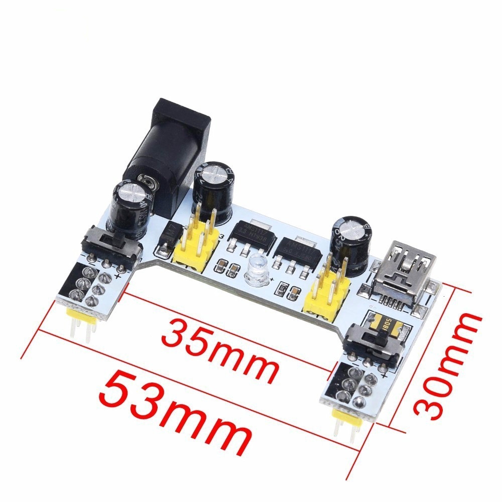 POWER POWER Bảng Mạch Cắm Điện Không Hàn Mb102 Cho Arduino Nano 3.3v 5v Mb102