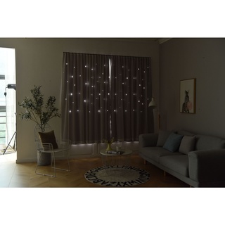 Rèm cửa sổ Rèm Cửa dán tường 2 lớp trang trí họa tiết nghệ thuật không cần khoan tường tiện dụng