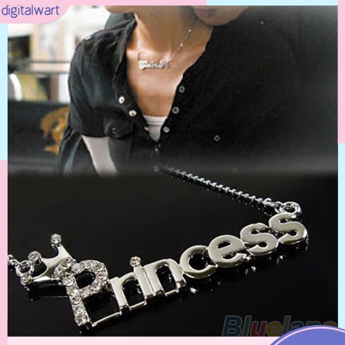 Dây chuyền kim loại mặt chữ đính đá thời trang cho nữ