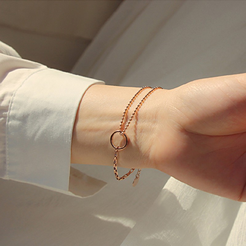 Vòng Tay Hình Tròn Thiết Kế Đơn Giản Cá Tính