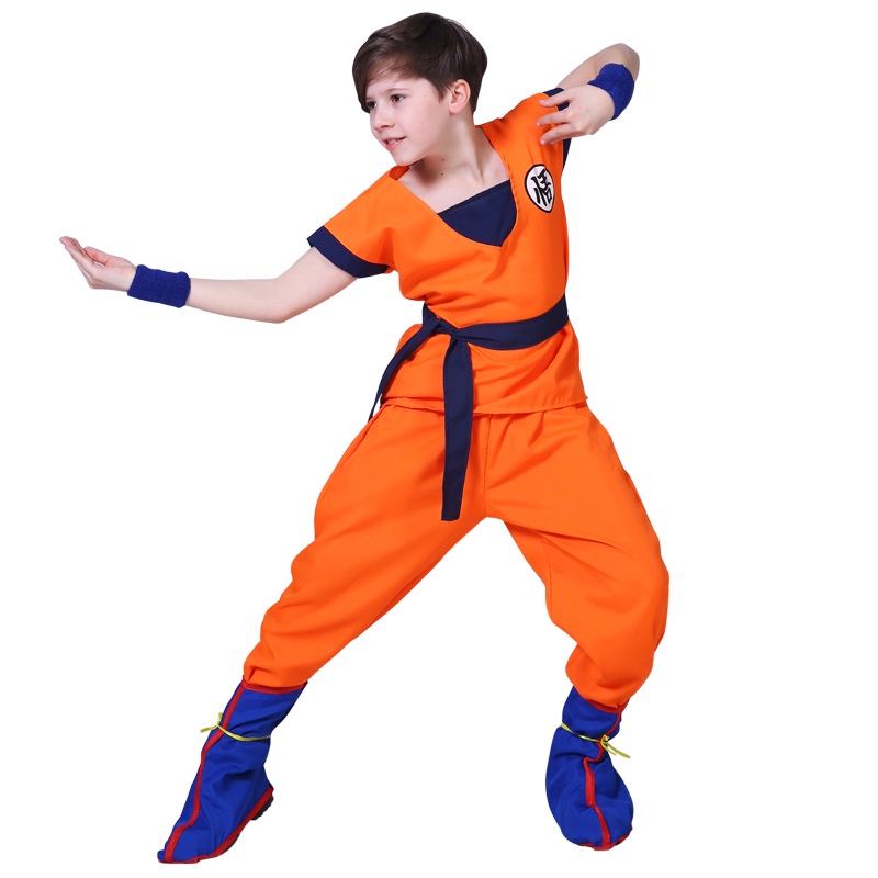 Trang phục Halloween Dragon Ball, trang phục lạ mắt cho trẻ em, trang phục cosplay, trang phục Goku