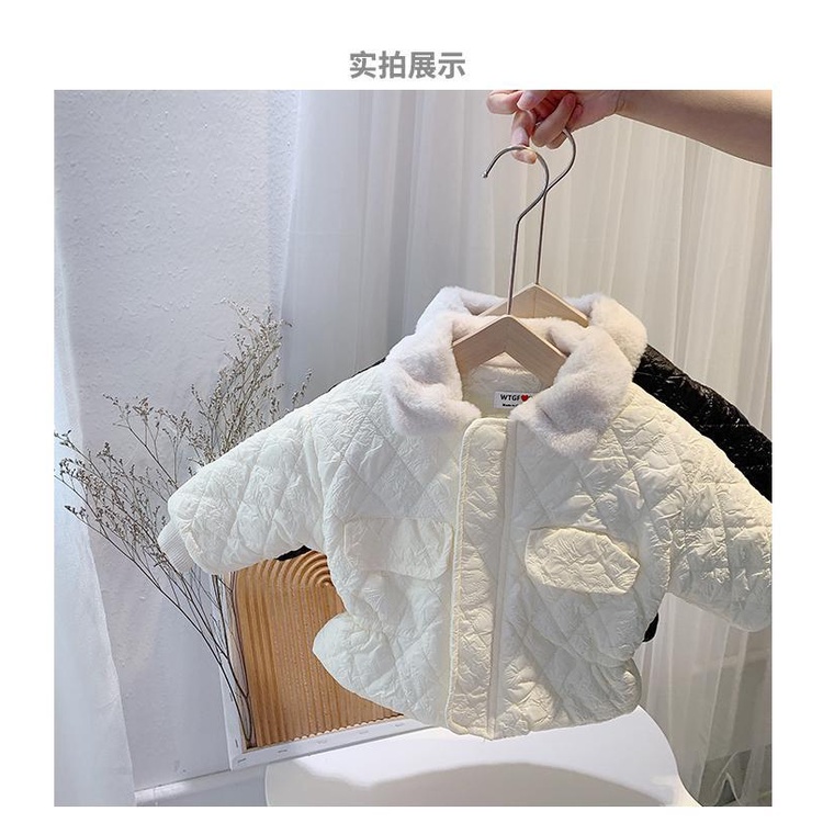 Áo khoác cotton dày phong cách Hàn Quốc thời trang mùa đông mới năm 2021 cho bé gái