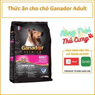 Thức ăn cho chó trưởng thành Ganador vị cá hồi và gạo Adult with Salmon and Rice 400g | Hạt Cho Chó Ganador