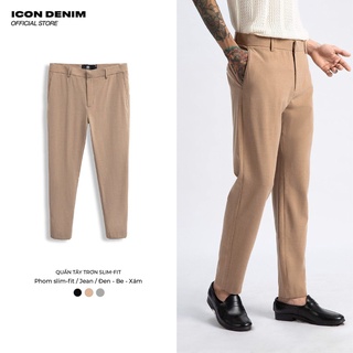 Quần Tây Nam Trơn ICON DENIM Dáng Slim-fit QT110030