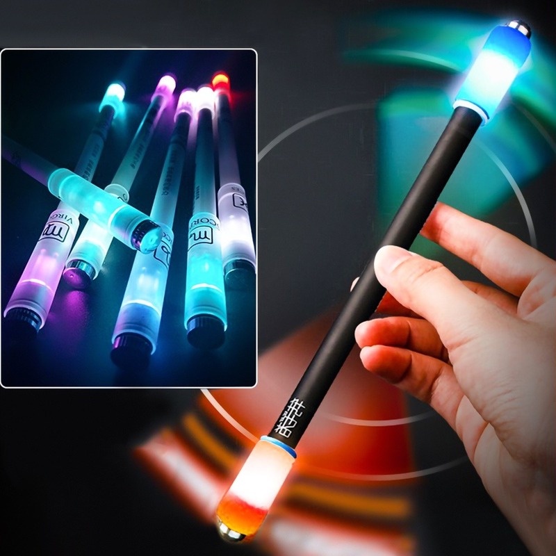 Bút Bi Xoay Có Đèn Led Phát Sáng Độc Đáo