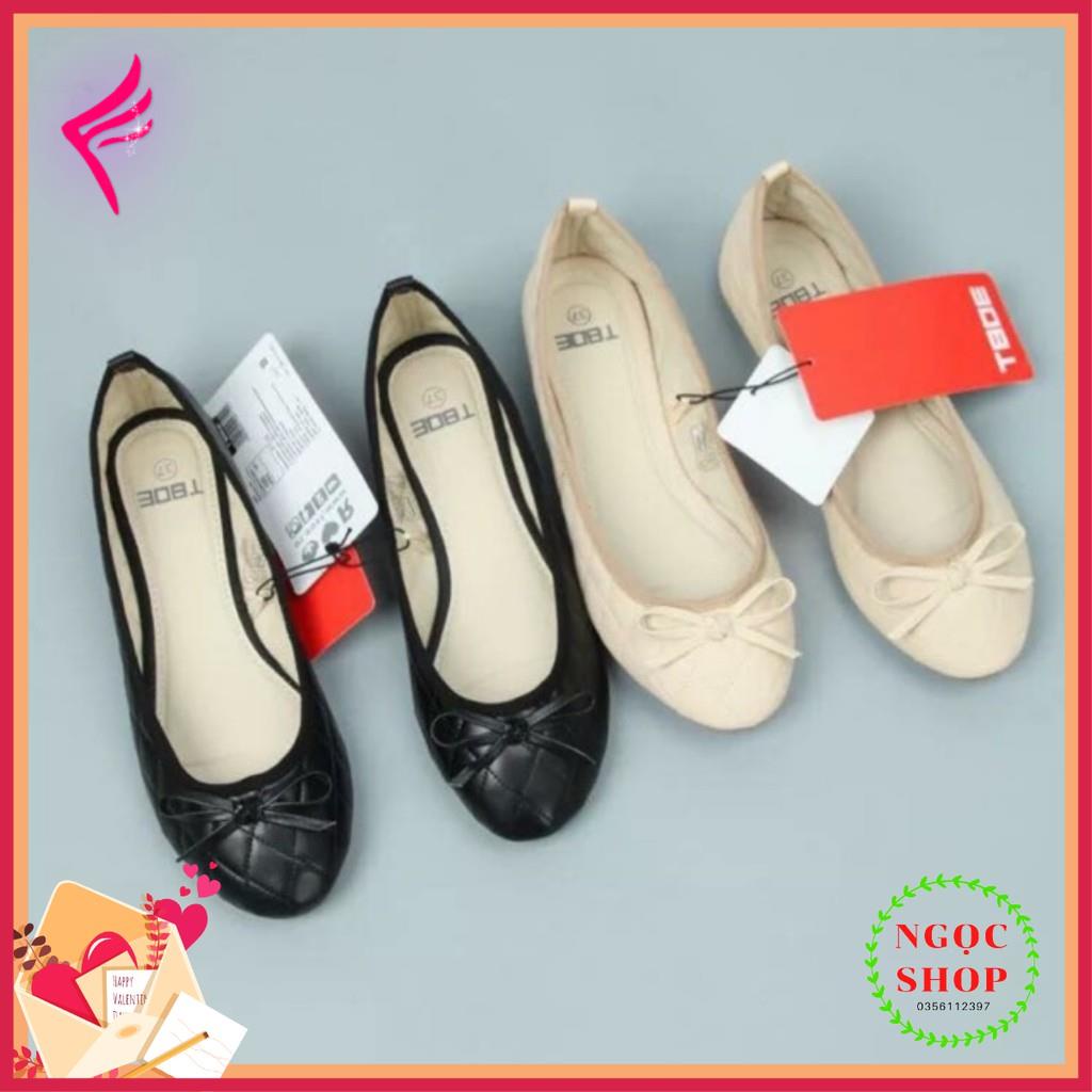Giày Nữ Búp Bê Đẹp Đế Bằng Tobe Xuất Nga Mũi Tròn Êm Chân Đi Học Đi Làm Đều Được