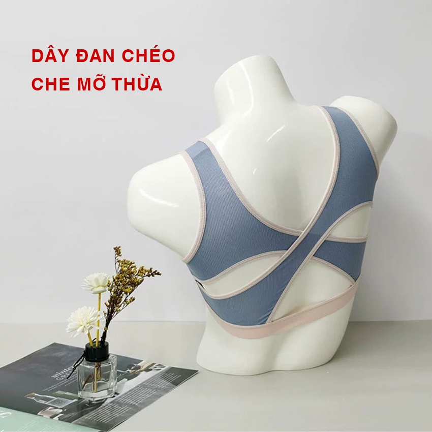 Áo bra đệm su non cao cấp nâng ngực dây đan chéo che mỡ thừa Havana FLA74