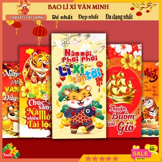COMBO 10 Bao Lì Xì Tết 2022 Phong bao Lì xì đỏ, lì xì nhâm dần, đa dạng mẫu mã, rẻ đẹp, độc đáo đóng túi sẵn-Có Chọn Mẫu