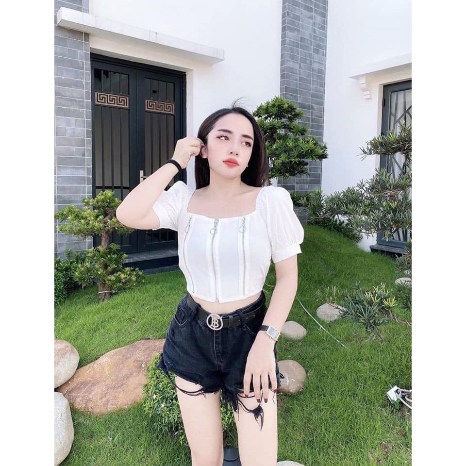 Áo khóa 3 kéo ngắn chất ngất (kèm video và ảnh thật)