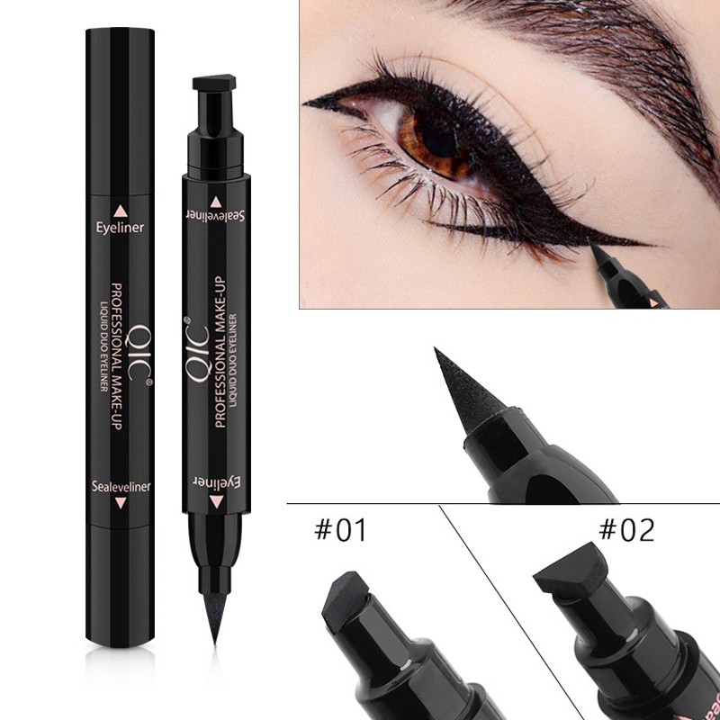 (Hàng Mới Về) 1 Bút Kẻ Mắt Qic Chống Thấm Nước Thiết Kế 2 Đầu Tiện Dụng | BigBuy360 - bigbuy360.vn