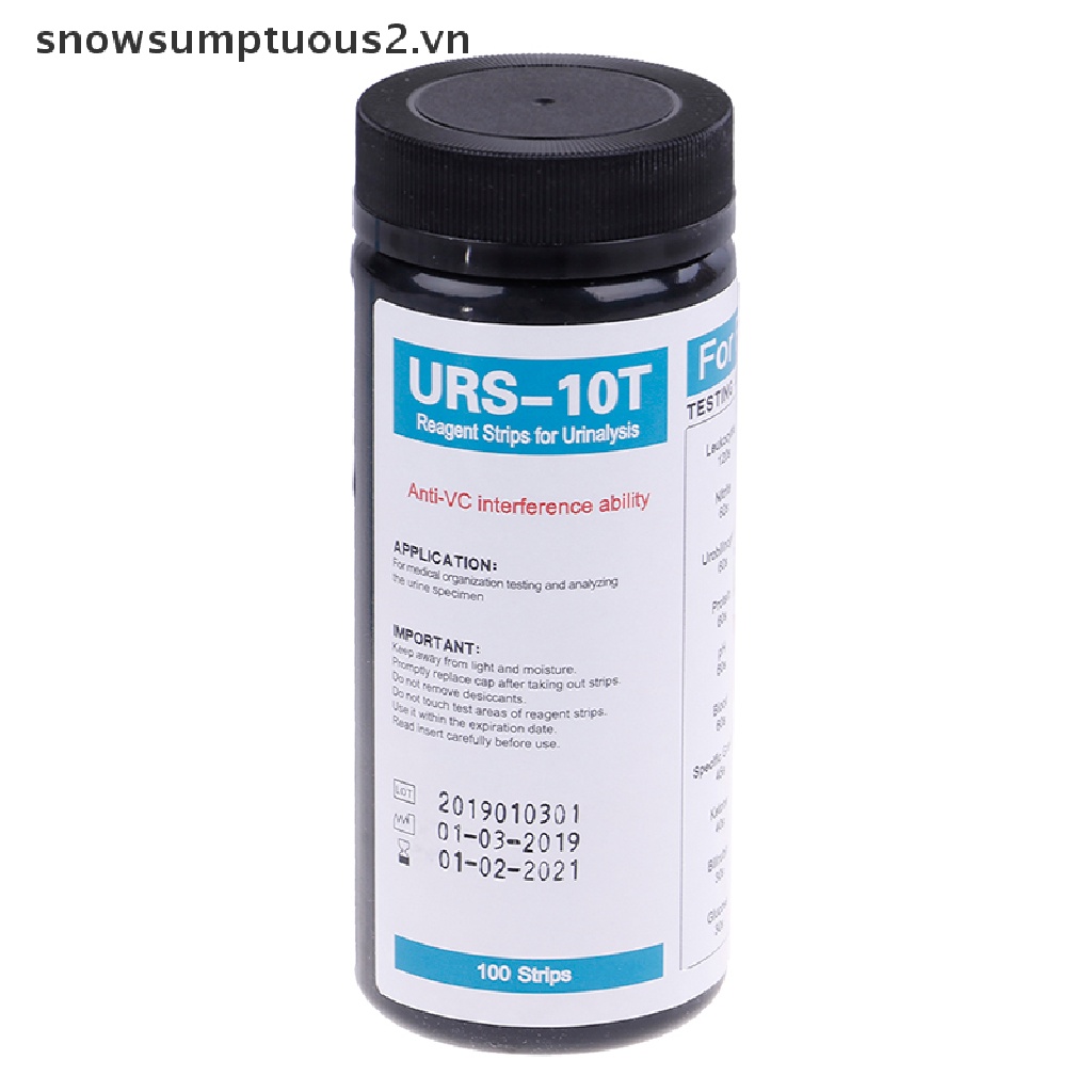 [Hàng mới về] Hộp 100 dải giấy thử nghiệm phân tích nước tiểu URS-10T chuyên dụng