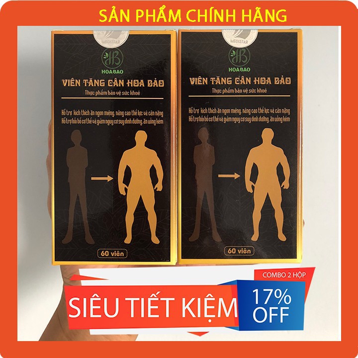 Viên tăng cân Hoa Bảo  - Bồi bổ cơ thể - Cân nặng tăng tự nhiên ( Kèm Cẩm Nang Hoa Bảo )