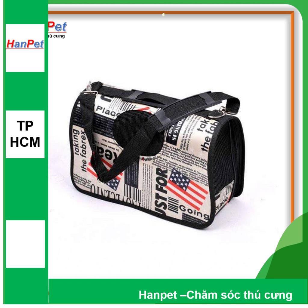 HCM- Túi cứng - túi Vận chuyển chó mèo, size S (MÀU NGẪU NHIÊN) phù hợp với thú cưng dưới 3kg (hanpet 373a)