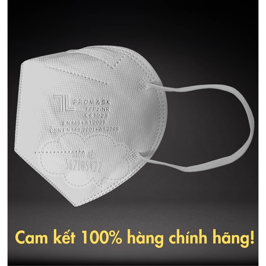 Hộp 20 khẩu trang N95 5 lớp FFP2 ProMask hàng chuẩn xuất Châu Âu ngăn vi khuẩn, 99% bụi mịn PM2.5 | BigBuy360 - bigbuy360.vn