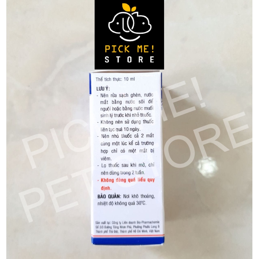 [Mã PET50K giảm Giảm 10% - Tối đa 50K đơn từ 250K] Bio Gentadrop 10ml - Dung Dịch Nhỏ Mắt Chó Mèo