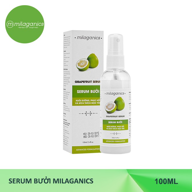 Serum bưởi MILAGANICS 100ml và Dầu dừa Ép lạnh MILAGANICS 100ml | BigBuy360 - bigbuy360.vn