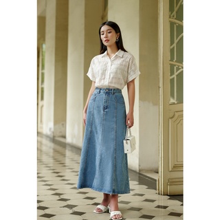 OLV - Áo Gingham Print Button Blouse