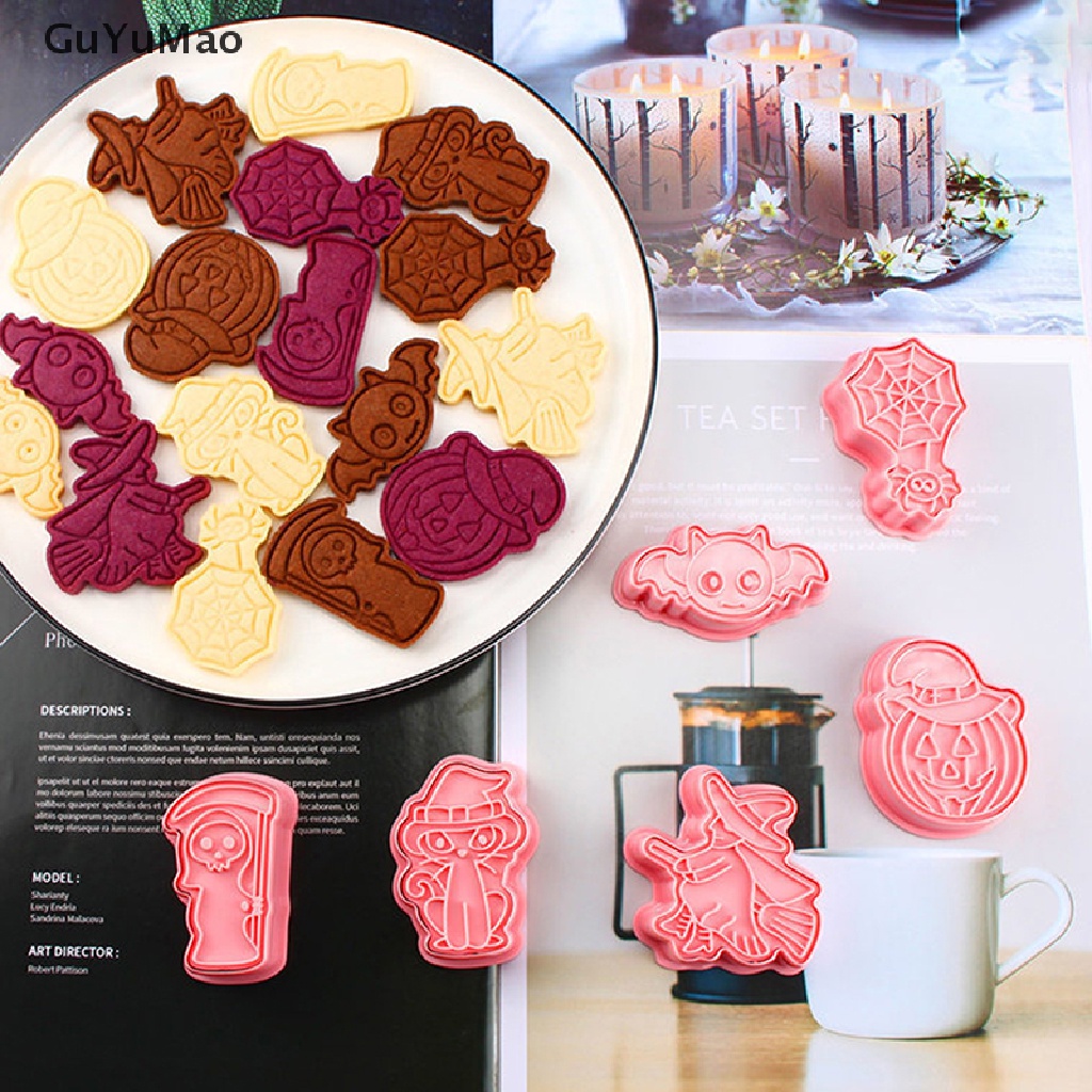 Khuôn Silicone Làm Bánh Quy / Kẹo Đường Hình Ma Bí Ngô Halloween