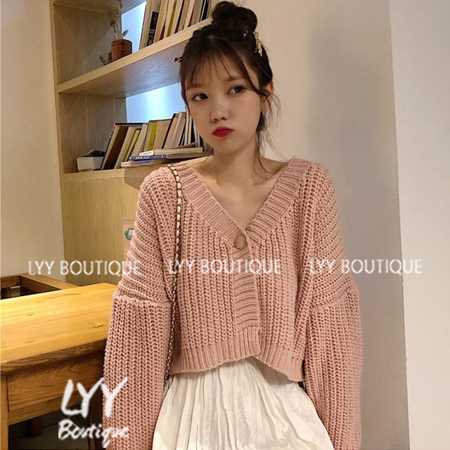 Áo cardigan len thừng dáng ngắn freesize nhiều màu hàng Quảng Châu LYY BOUTIQUE